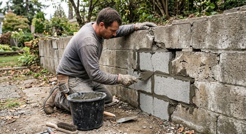 Block Wall Repair in Centerville, UT