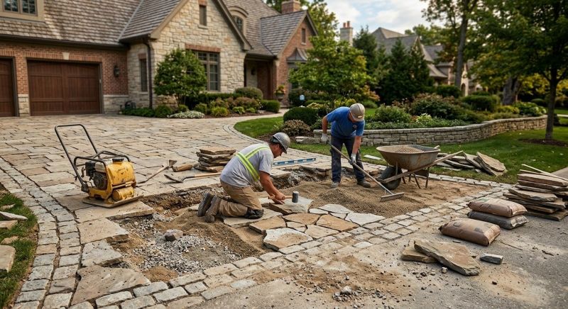 Brick Driveway Repair in Davis County, UT