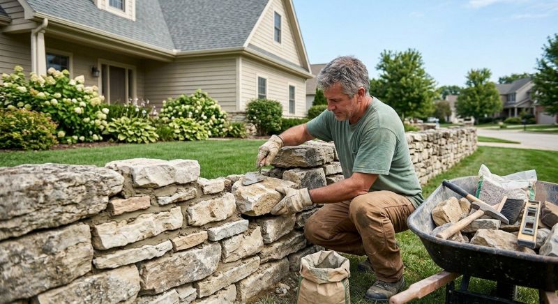 Brick Fence Repair in Davis County, UT