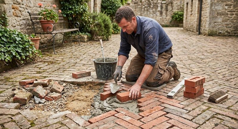 Brick Floor Repair in Davis County, UT