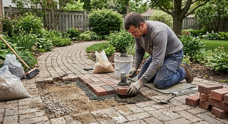 Brick Hardscape Repair in Davis County, UT