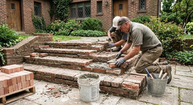 Brick Stairs Repair in Davis County, UT