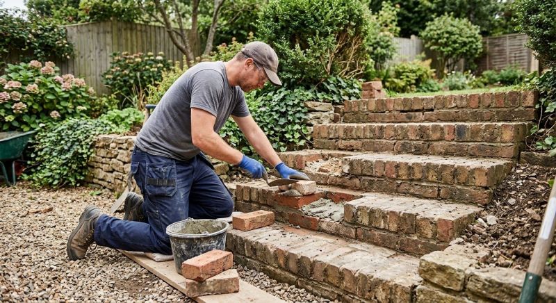 Brick Stairs Repair in North Salt Lake, UT