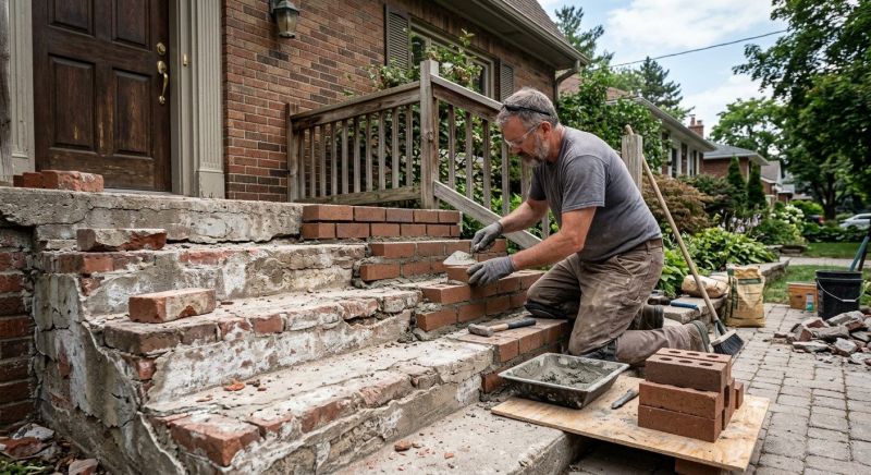 Brick Steps Repair in Davis County, UT