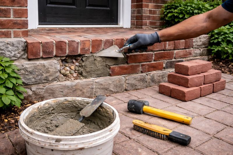 Brick Stoop Repair in Davis County, UT