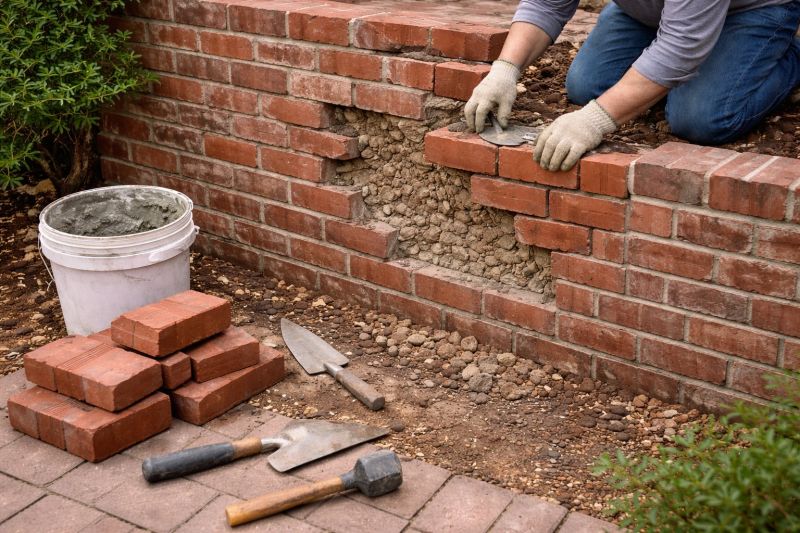 Brick Wall Repair in Centerville, UT