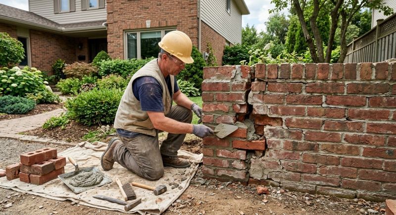 Brick Wall Repair in Roy, UT
