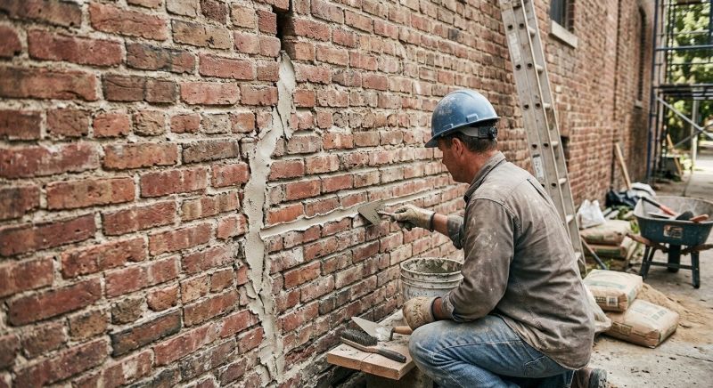 Brick Wall Repair in Weber County, UT