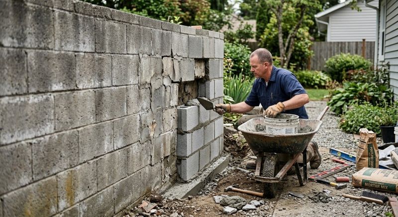 Cinder Block Repair in Davis County, UT