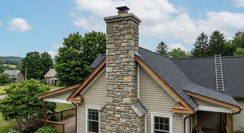 Stone Chimney Installation in Layton, UT