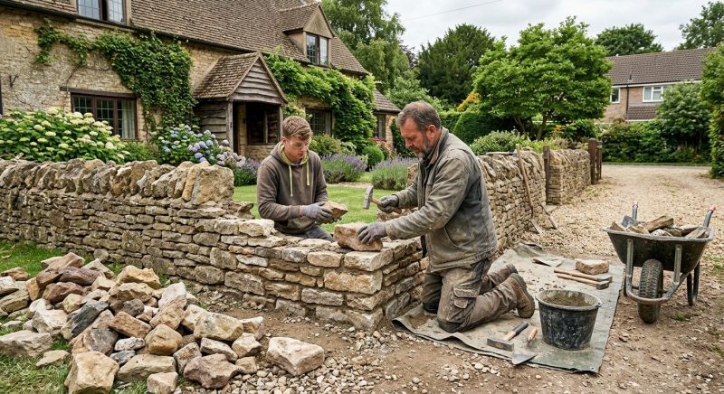 Stone Wall Repair in Hooper, UT