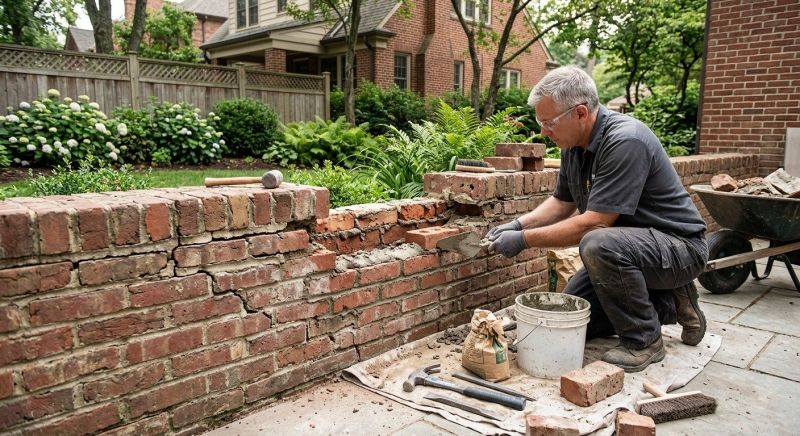 Brick Wall Repair in North Salt Lake, UT